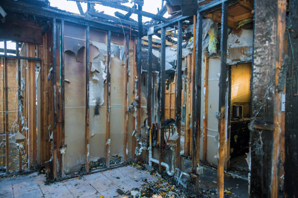 Professional Fire Damage Restoration technician working in Paincourtville, LA